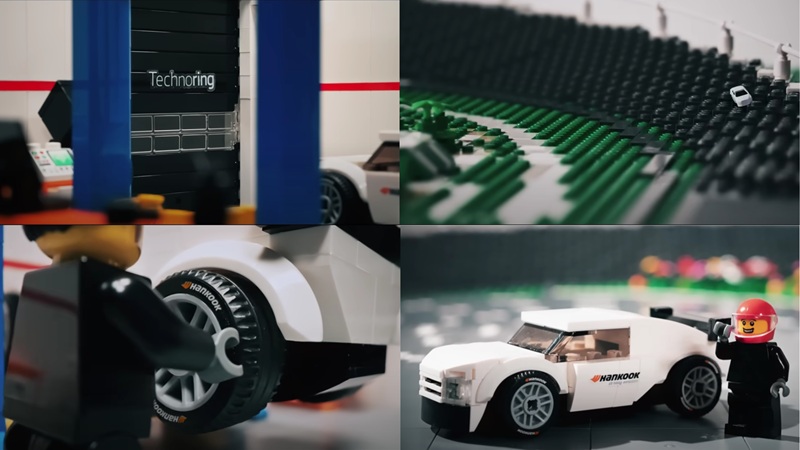 Lego воспроизвела шинный полигон Hankook Technoring в масштабе 1:700